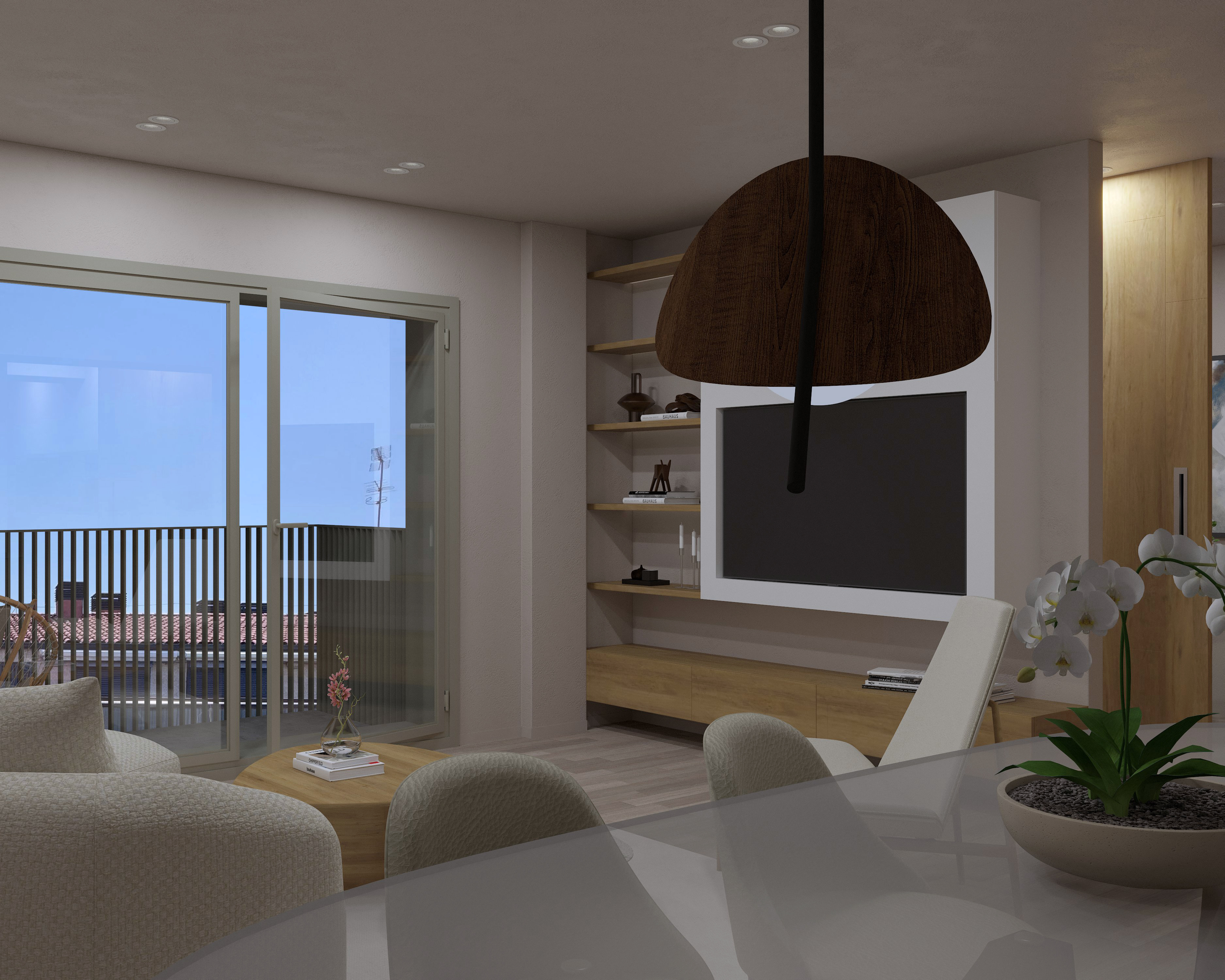 Salón Comedor con diseño moderno